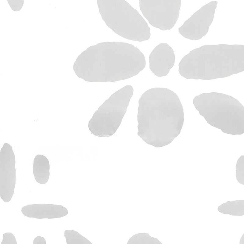 Looking 6380-14WP Wildflowers Ii Gray on White by Quadrille Wallpaper