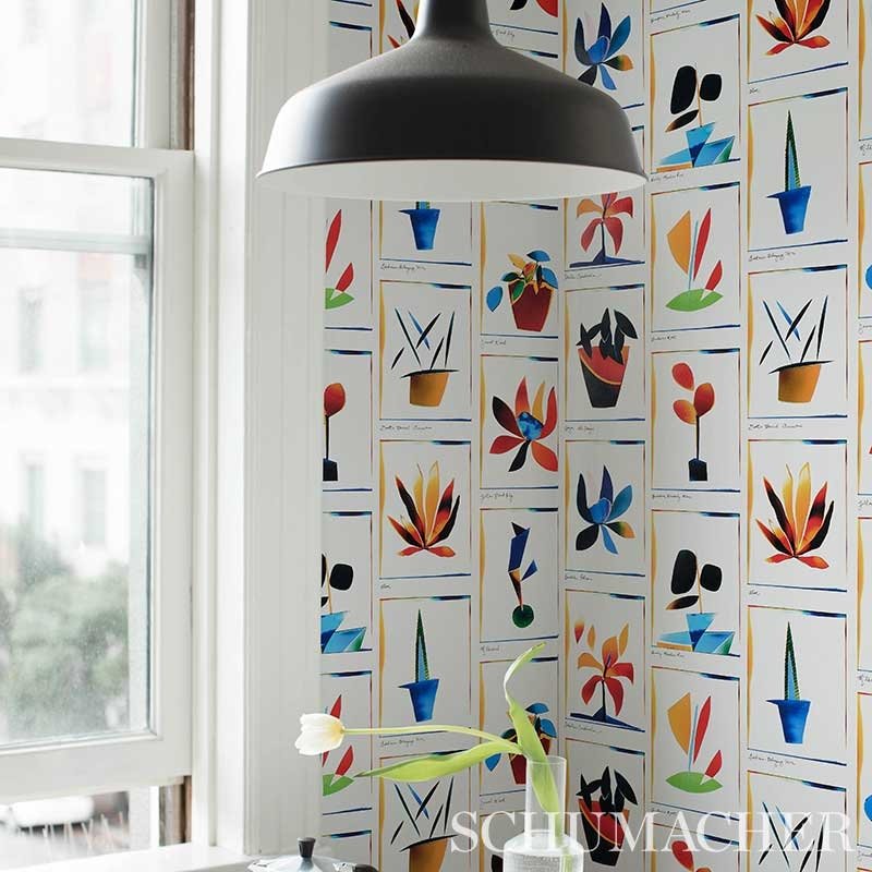 Buy 5012690 Botanicals Spectrum Multi Schumacher Wallcovering Wallpaper