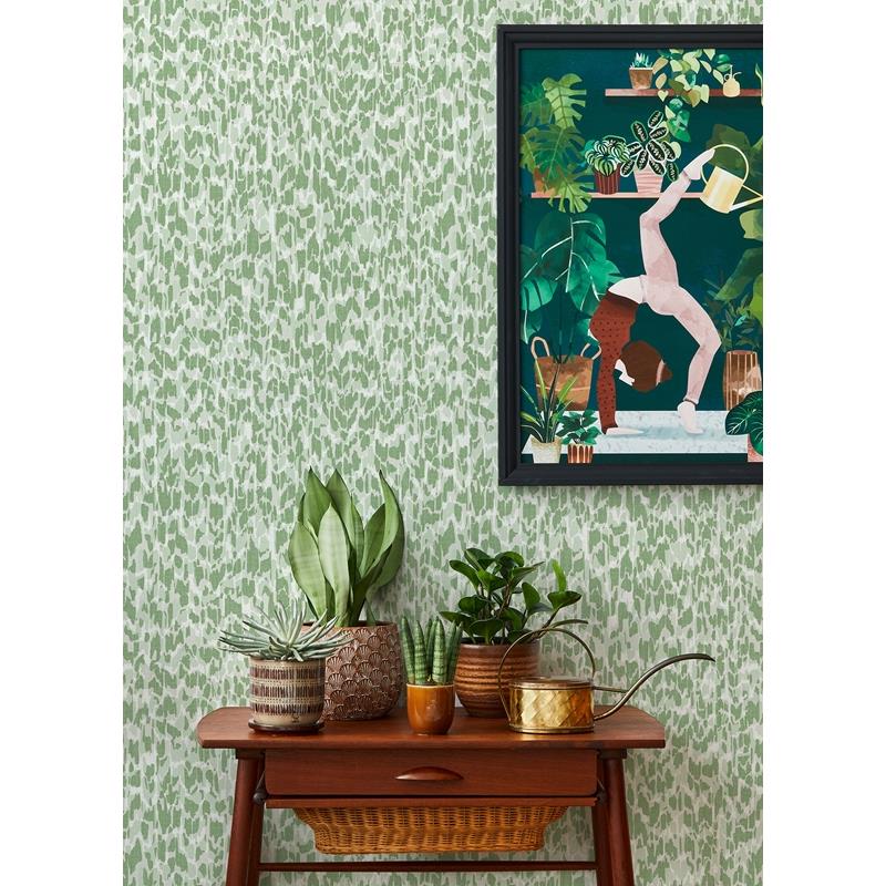 Shop 4014-26430 Seychelles Flavia Green Animal Print Wallpaper Green A-Street Prints Wallpaper