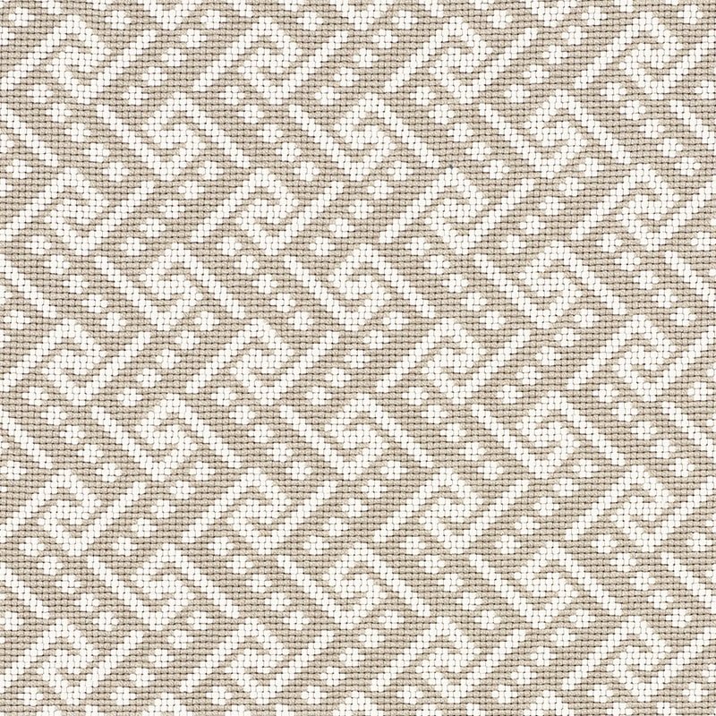 Purchase sample of 77121 Ionic Weave, Dune by Schumacher Fabric