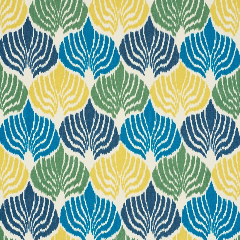 Purchase sample of 72591 Kimono Ikat, Coastal by Schumacher Fabric