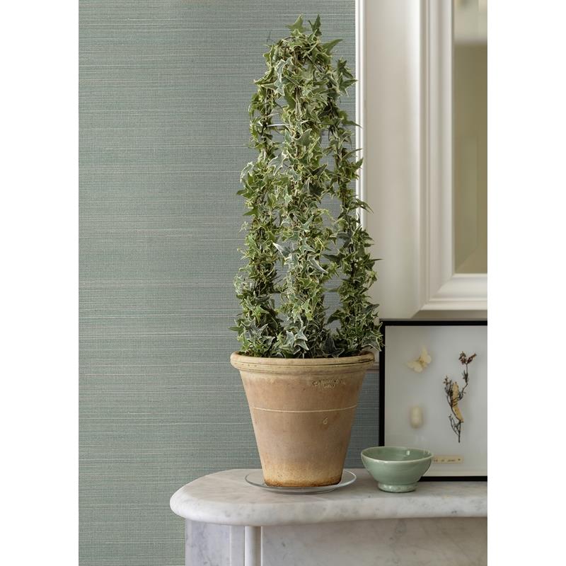 Buy 2972-86106 Loom Mai Aqua Abaca Grasscloth Wallpaper Aqua A-Street Prints Wallpaper