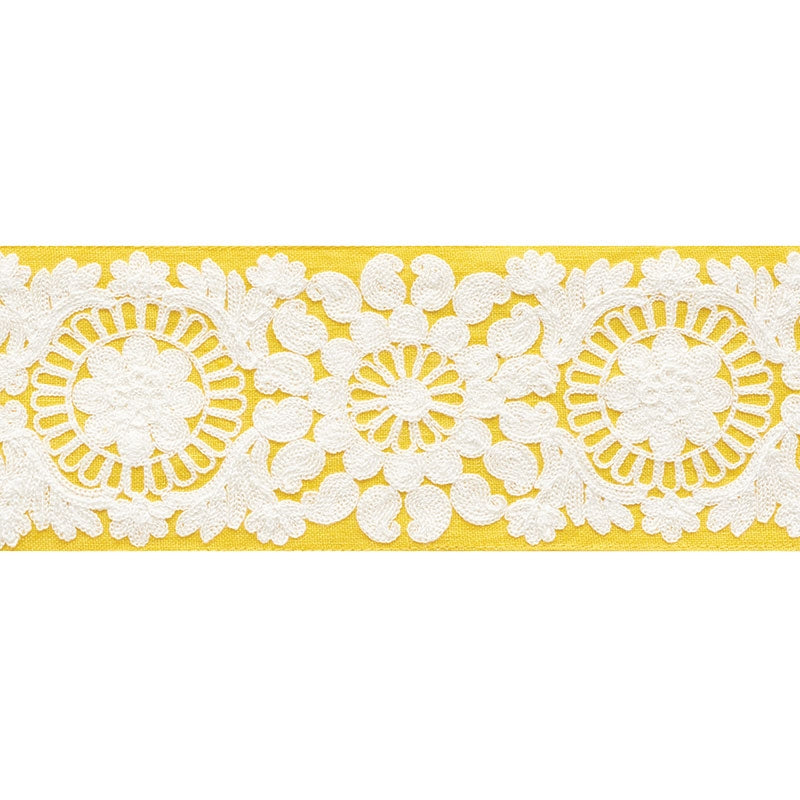 73624 | Joelle Tape, Yellow - Schumacher Fabric