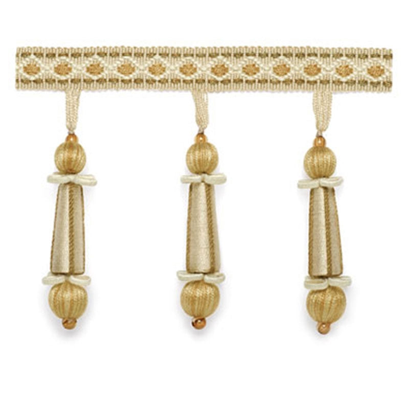 63283 | Addington Molded Tassel Fringe, Champagne - Schumacher Fabric