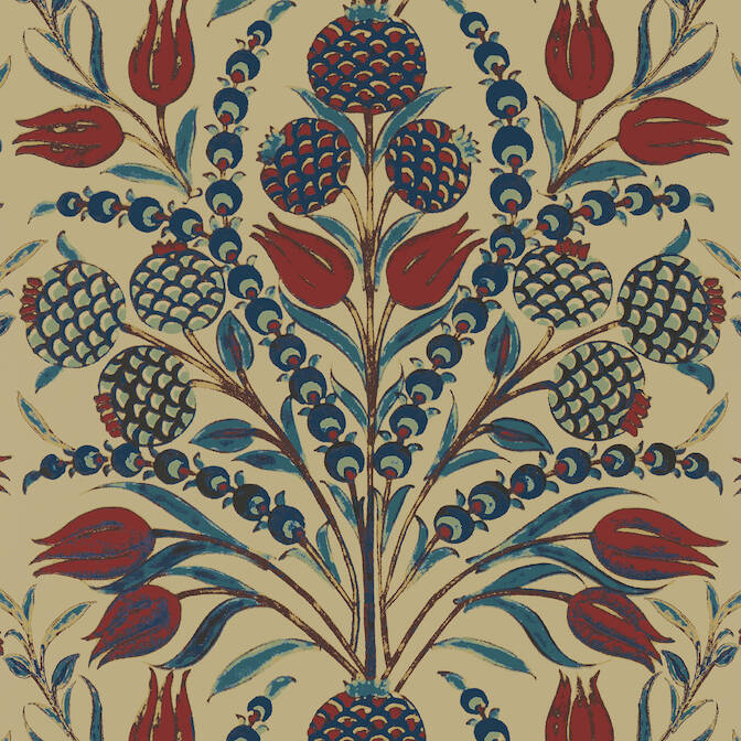Purchase a sample of T72601 Corneila, Chestnut Hill Thibaut Wallpaper