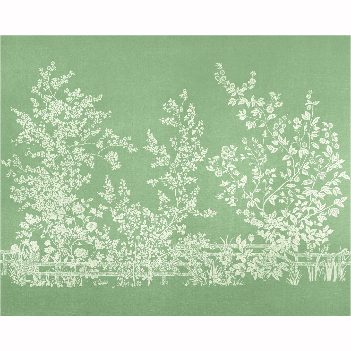 Purchase a sample of Tm10855 Villa Garden Mural by Set, Heritage by Thibaut Wallpaper