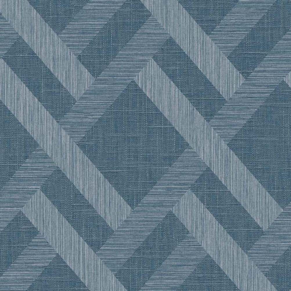 TS80802 | Linen Trellis, Blue - Seabrook Designs Wallpaper