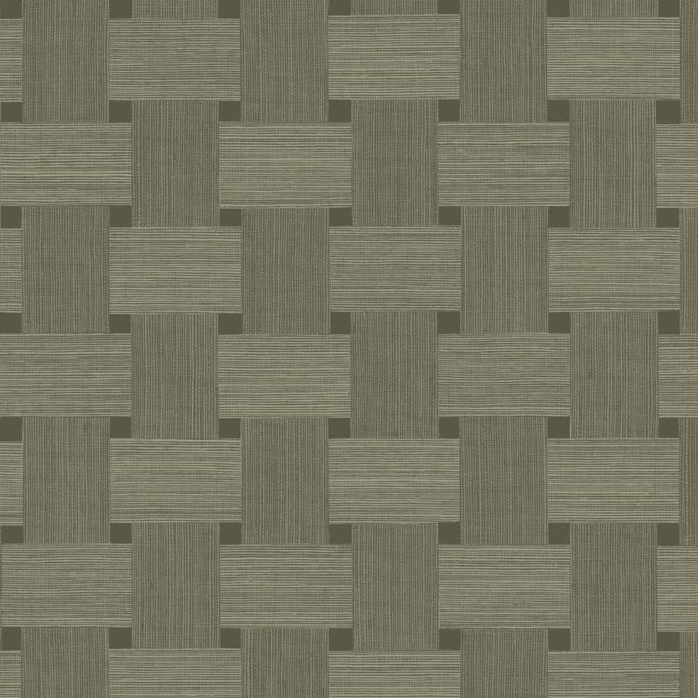 TS81815 | Basketweave, Brown - Seabrook Designs Wallpaper