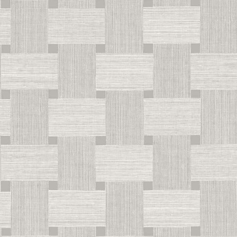 TS81818 | Basketweave, Grey - Seabrook Designs Wallpaper