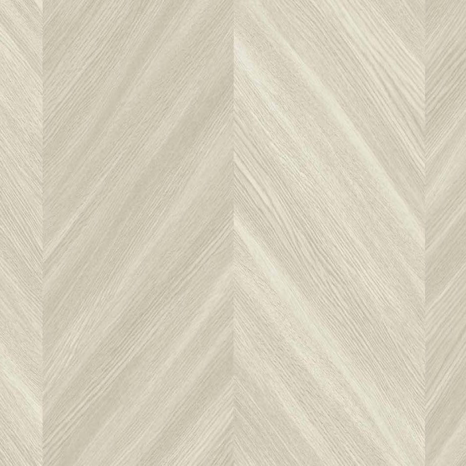 TS82106 | Chevron Wood, Off-White - Seabrook Designs Wallpaper
