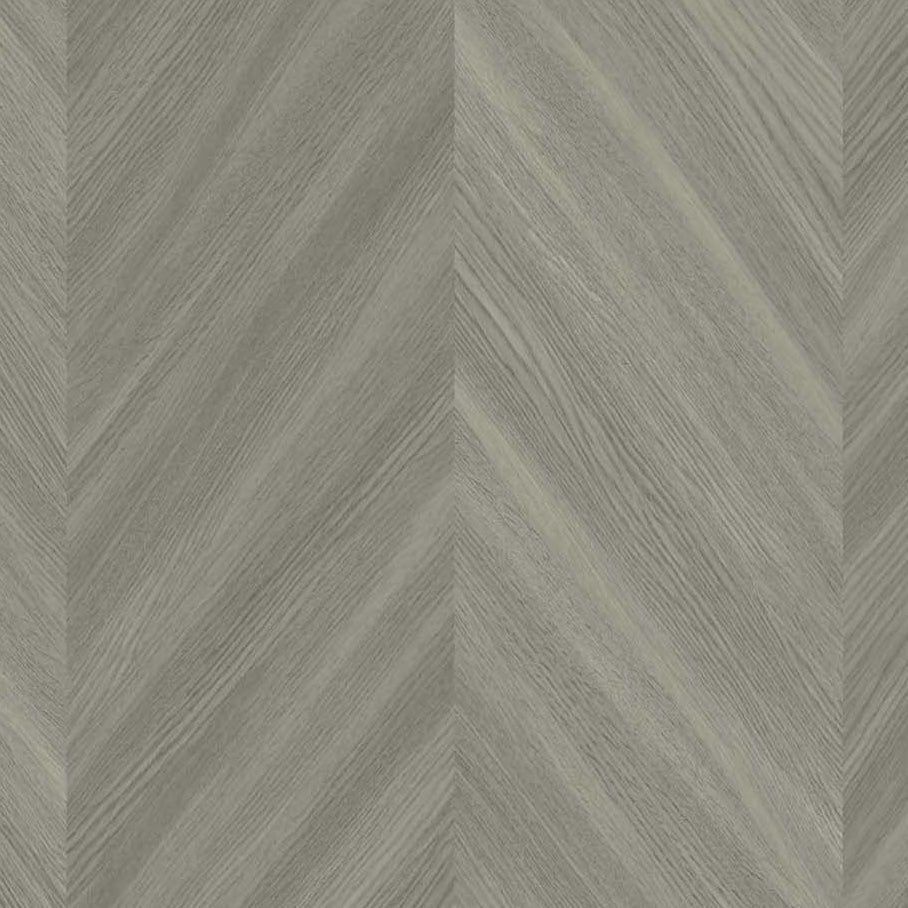 TS82107 | Chevron Wood, Brown - Seabrook Designs Wallpaper