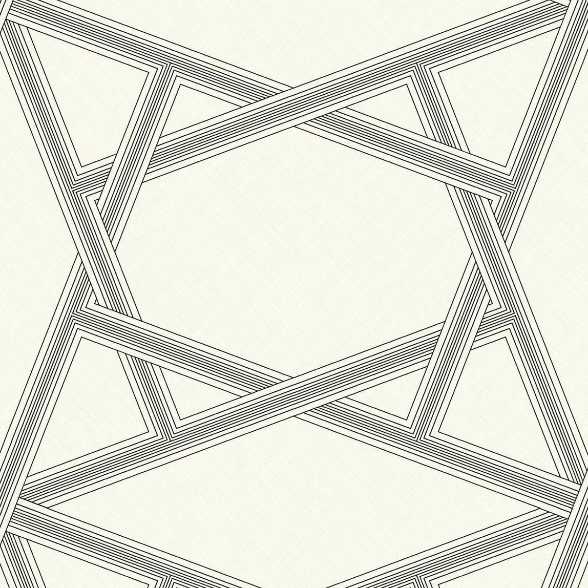 ZN50400 | Layered Lines, Off-White - Etten Gallerie Wallpaper