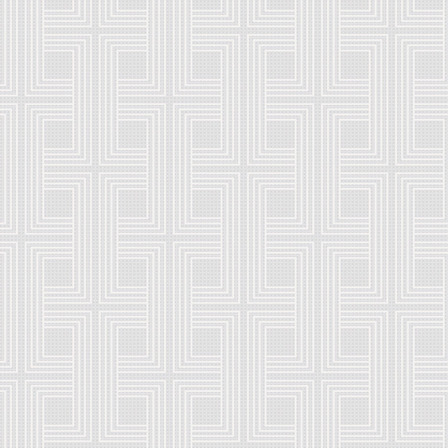 AW71610 | Interlocking Squares, Grey - Seabrook Designs Wallpaper