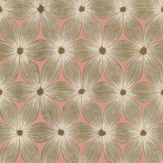 Select CI2301 Modern Artisan II Everlasting Coral Candice Olson Wallpaper