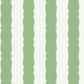 GR6017 | Grandmillennial, Scalloped Stripe Green York Wallpaper