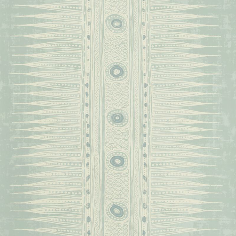 P2018107 135 Indian Zag Paper Aqua By Lee Jofa