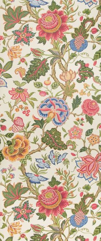 Save P8019111160 Nizam Multi Color Botanical Brunschwig Fils Wallpaper