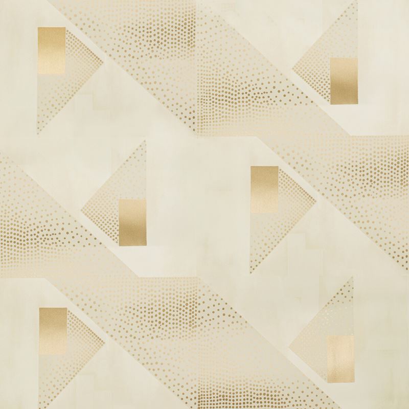 View P8020107.164.0 Le Tonnerre Beige Geometric by Brunschwig & Fils Wallpaper