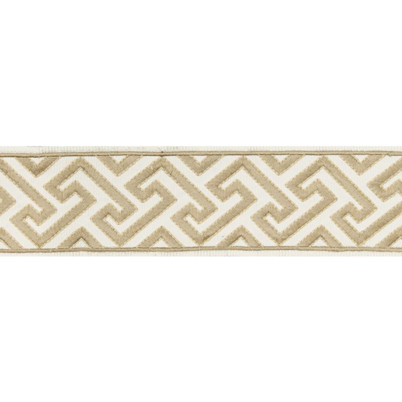 View T8019100-116 Sanchi Tape Beige by Brunschwig & Fils Fabric