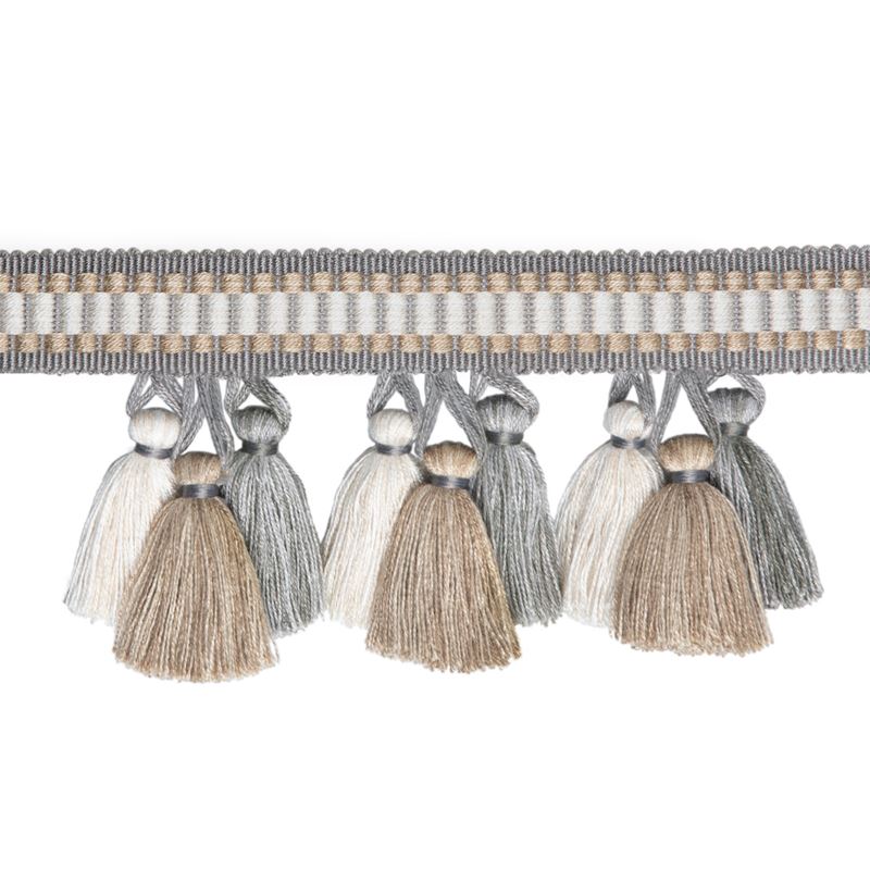 View T8020100.11.0 Andre Tassel Fringe Grey by Brunschwig & Fils Fabric