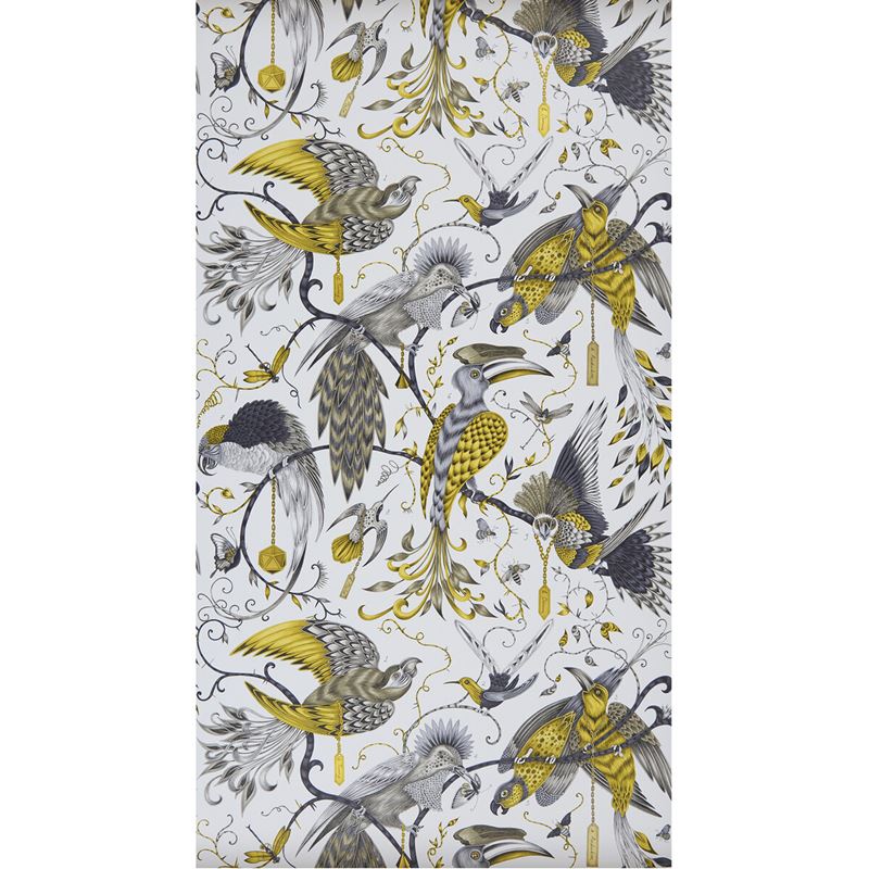 W0099/02 Audubon Yellow Animals Clarke And Clarke Wallpaper
