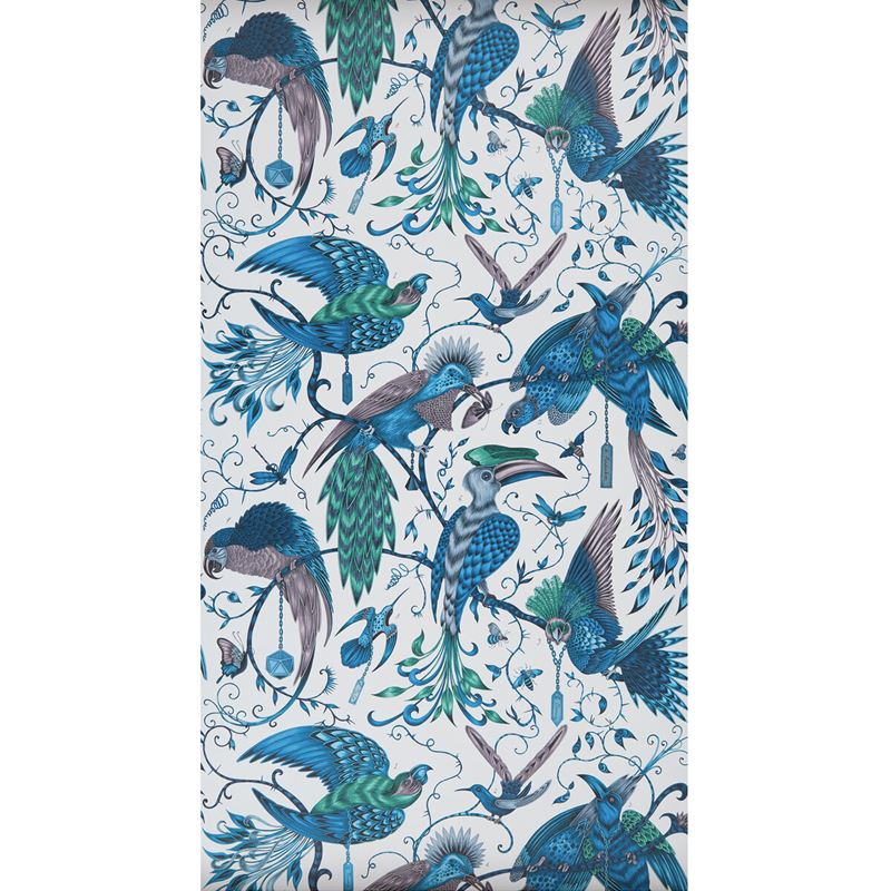 W0099/03 Audubon Green Animals Clarke And Clarke Wallpaper