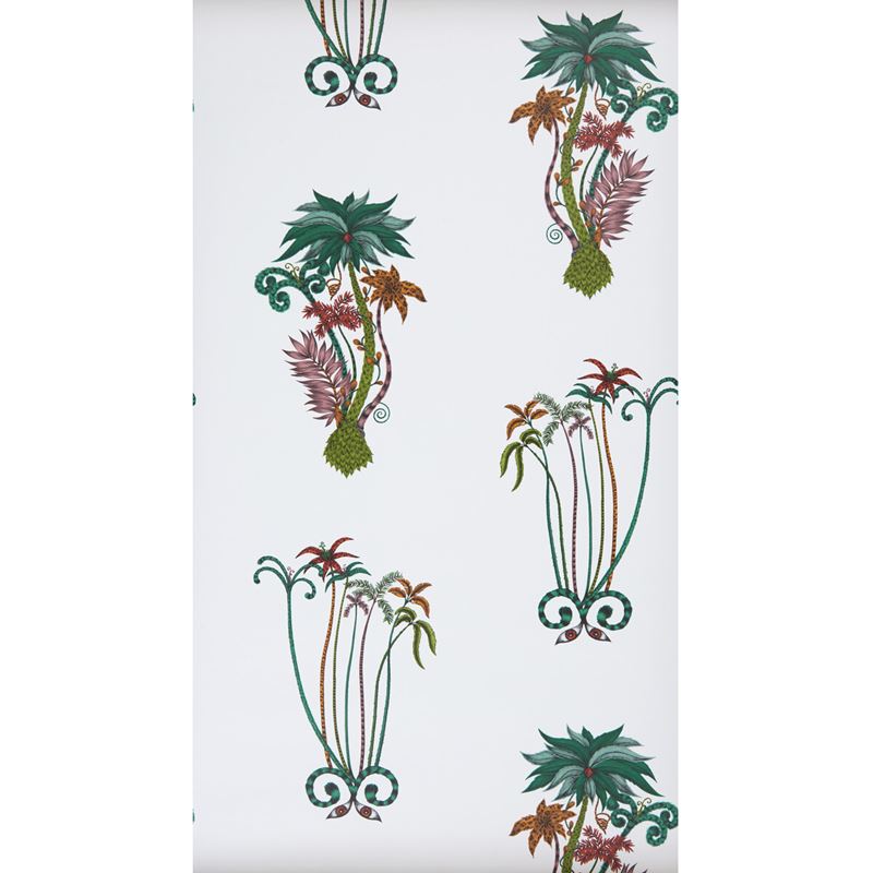 W0101/02 Jungle Palms Green Botanical Clarke And Clarke Wallpaper 2
