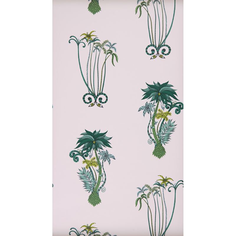W0101/04 Jungle Palms Pink Botanical Clarke And Clarke Wallpaper 2