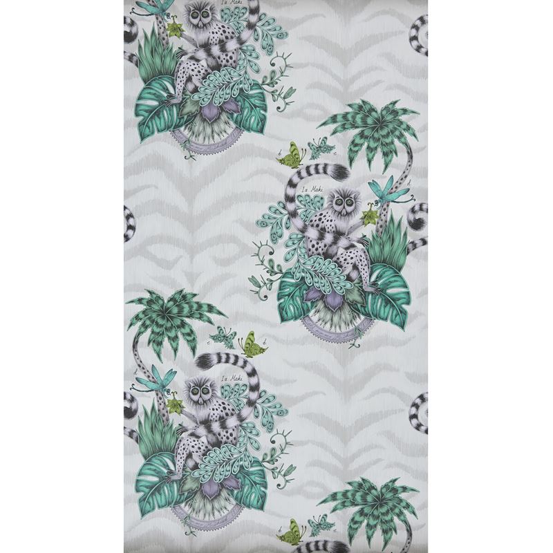 W0103/01 Lemur Green Animals Clarke And Clarke Wallpaper 2