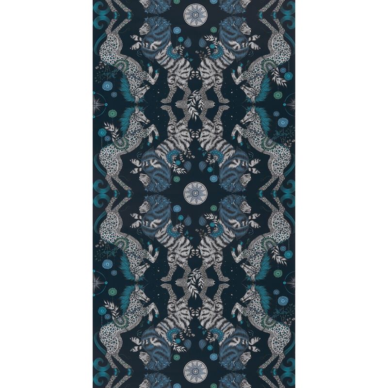 W0113/05 Caspian Wp Blue Animal/Insect Clarke And Clarke Wallpaper 2