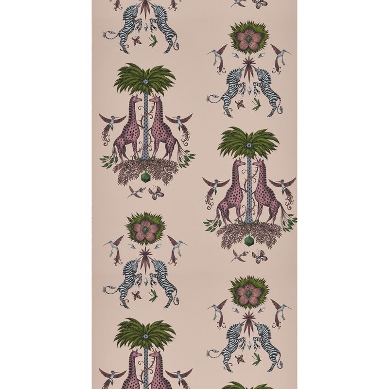 W0114/02 Creatura Pink Animal/Insect Clarke And Clarke Wallpaper 2