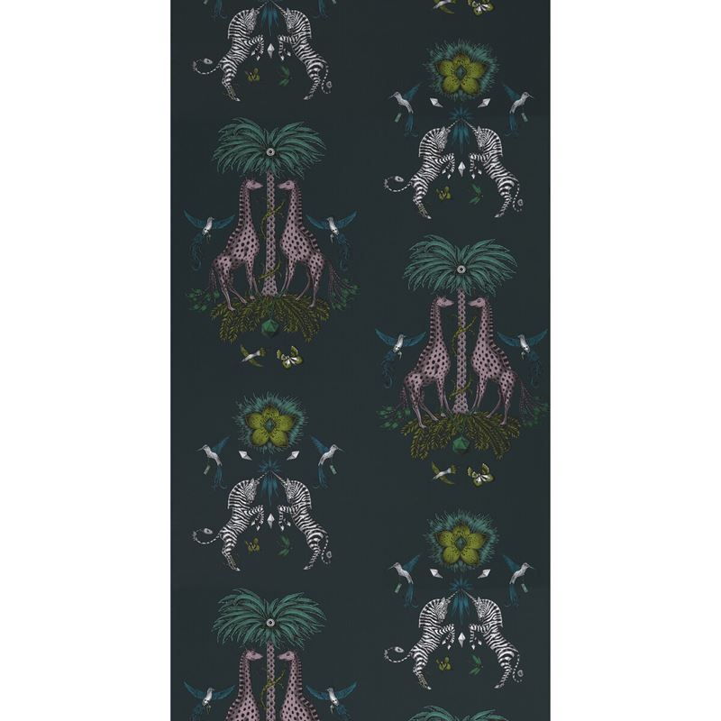 W0114/03 Creatura Green Animal/Insect Clarke And Clarke Wallpaper 2