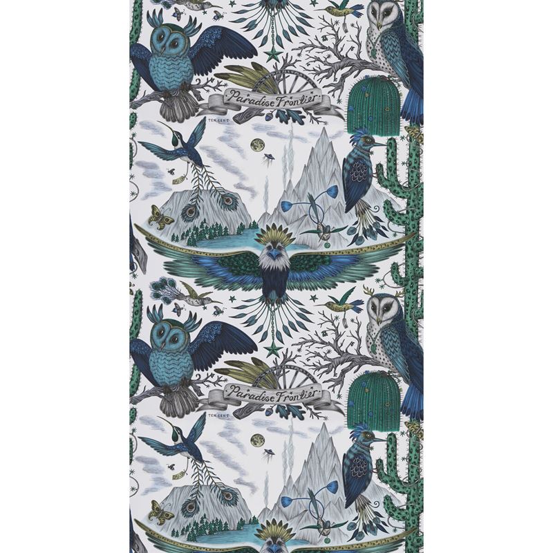 W0116/01 Frontier Blue Animal/Insect Clarke And Clarke Wallpaper 2