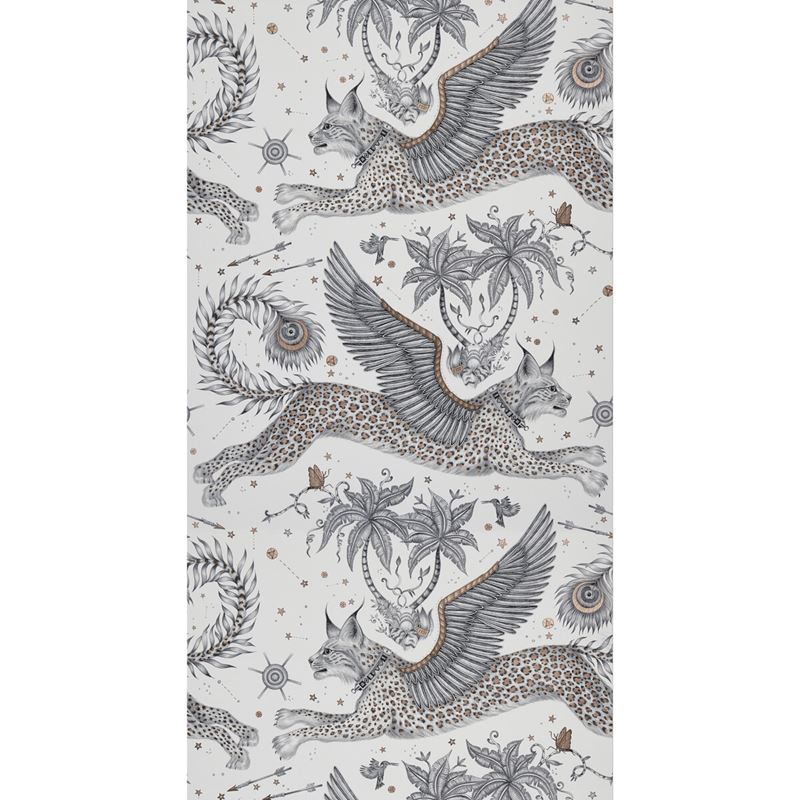 W0118/04 Lynx Pink Animal/Insect Clarke And Clarke Wallpaper 2