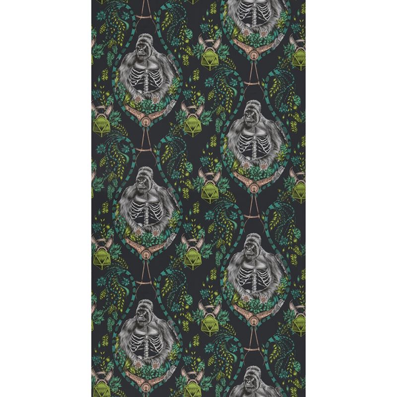 W0120/01 Silverback Grey Animal/Insect Clarke And Clarke Wallpaper 2