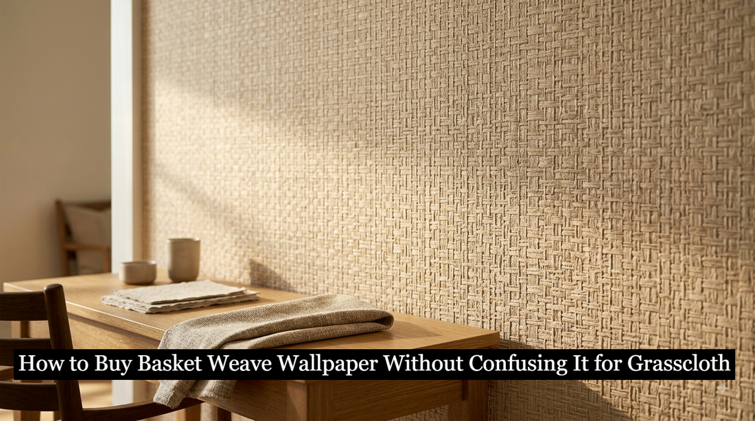How to Buy Basket Weave Wallpaper Without Confusing It for Grasscloth