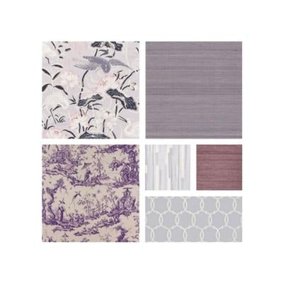 Schumacher Wallpaper by Color/Purple by Schumacher