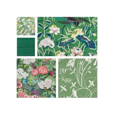 Schumacher Wallpaper by Color/Green by Schumacher