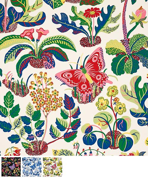 Exotic Butterfly | Colorways - Schumacher Wallpaper Products