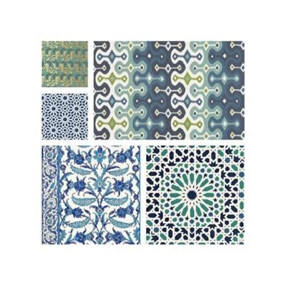 Schumacher Wallpaper by Library/Ethnic Prints by Schumacher Wallpaper