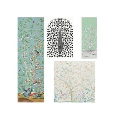 Schumacher Wallpaper by Library/Panels by Schumacher Wallpaper