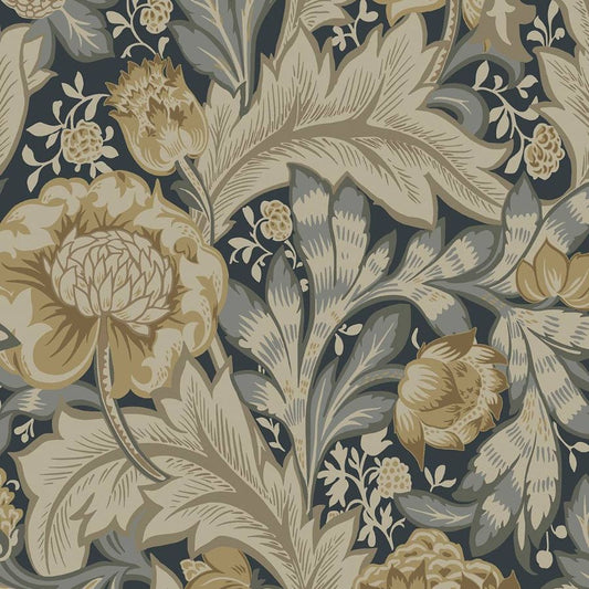 Purchase Seabrook Wallpaper Product ET12308 Legacy Prints Blue Floral Wallpaper