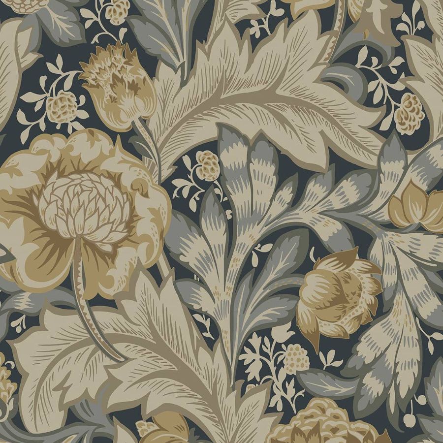 Purchase Seabrook Wallpaper Product ET12308 Legacy Prints Blue Floral Wallpaper