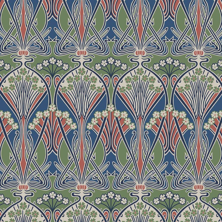 Purchase Seabrook Wallpaper SKU ET12412 Legacy Prints Multi Color Damask Wallpaper
