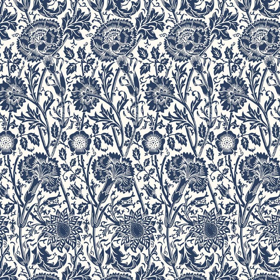 Purchase Seabrook Wallpaper Item# ET12502 Legacy Prints Blue Floral Wallpaper