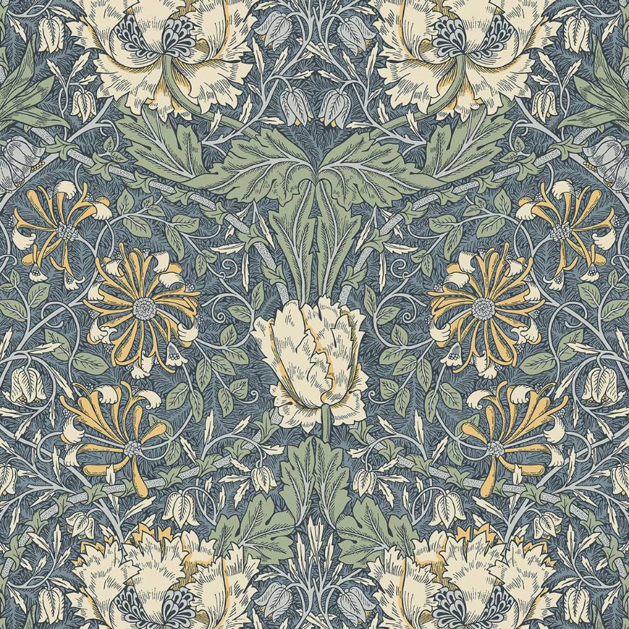Purchase Seabrook Wallpaper SKU ET12602 Legacy Prints Blue Floral Wallpaper