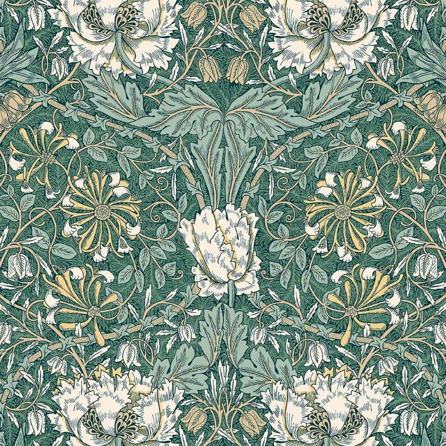 Purchase Seabrook Wallpaper Item ET12604 Legacy Prints Green Floral Wallpaper
