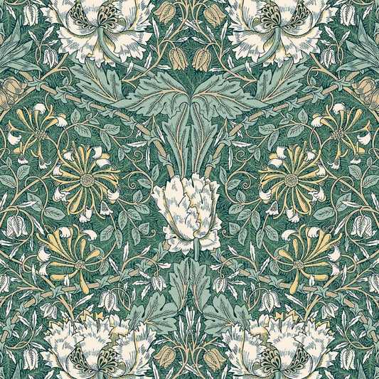 Purchase Seabrook Wallpaper Item ET12604 Legacy Prints Green Floral Wallpaper