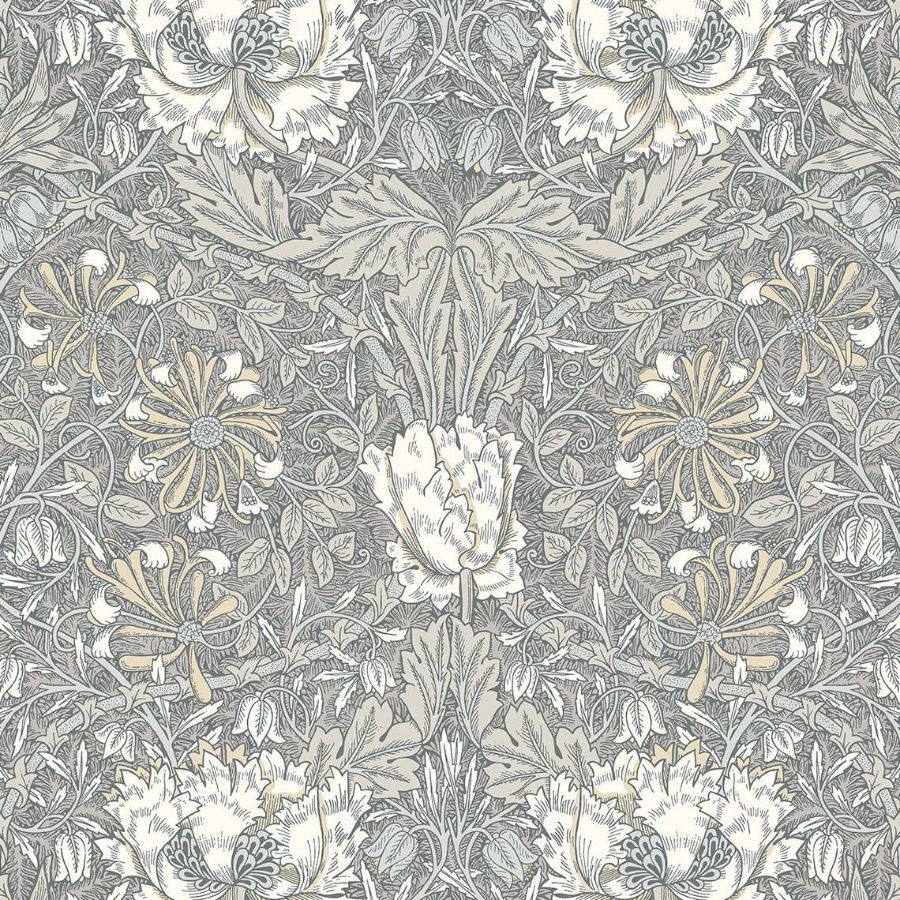 Purchase Seabrook Wallpaper Pattern number ET12607 Legacy Prints Grey Floral Wallpaper