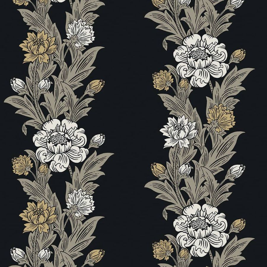 Purchase Seabrook Wallpaper Product# ET12700 Legacy Prints Black Floral Wallpaper
